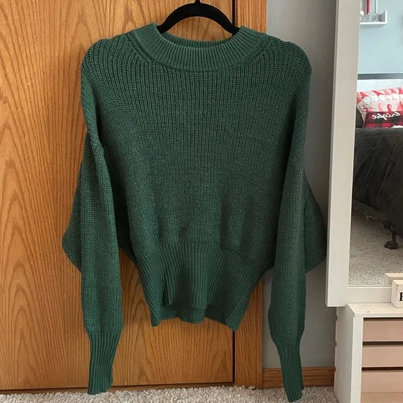 Target Cropped Green Sweater
